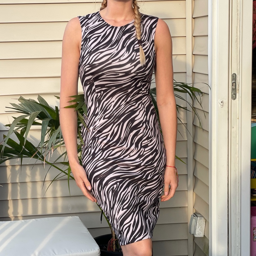 Yigal Azrouel animal Print scuba Slimming Dress